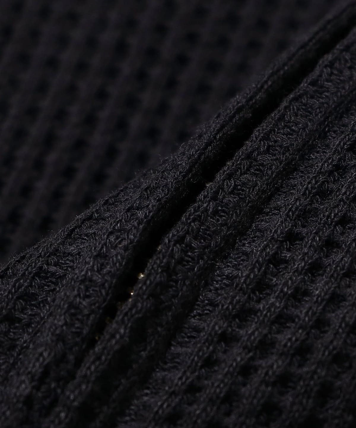 BEAMS GOLF ハイゲージニット ダブルジップパーカー BEAMS T（ビームスT）Waffle Full Zip Hoodie（トップス パーカー