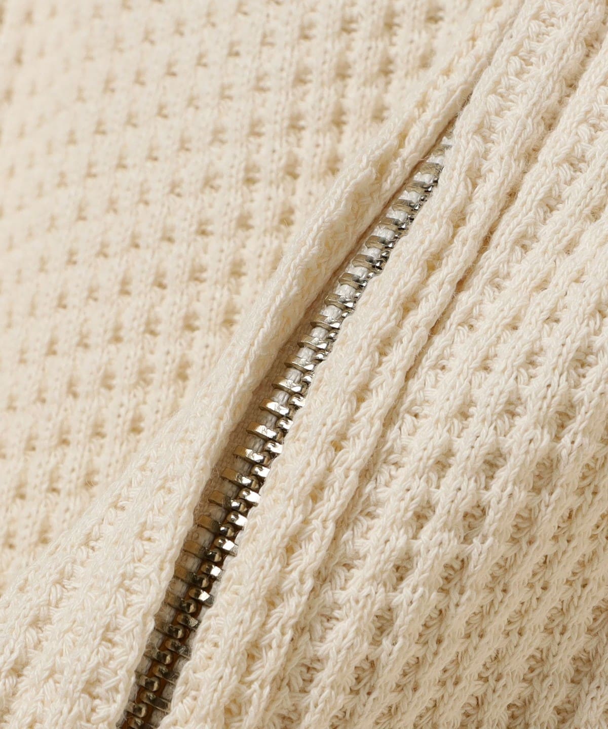 BEAMS T（ビームスT）Waffle Full Zip Hoodie（トップス パーカー
