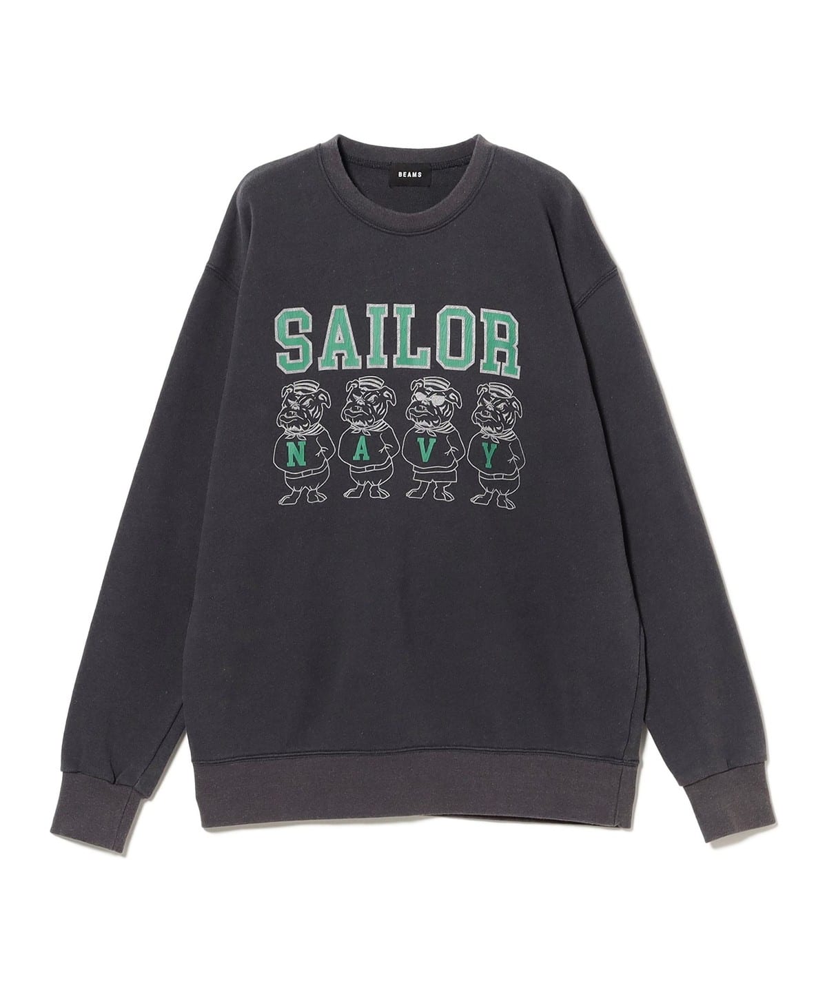 BEAMS（ビームス）SAILOR CREWNECK SWEAT(NAVY)（トップス スウェット 