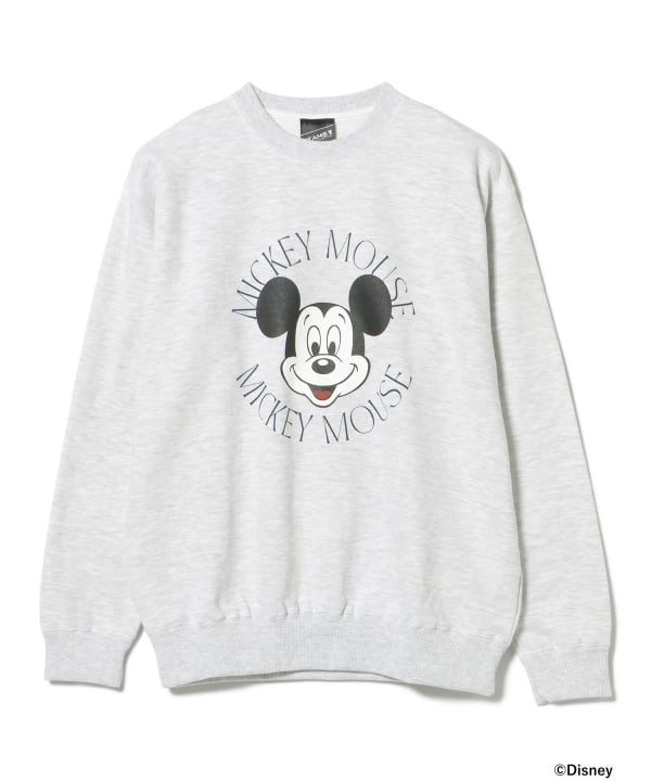 BEAMS T（ビームスT）【SPECIAL PRICE】MICKEY MOUSE / CREWNECK SWEAT