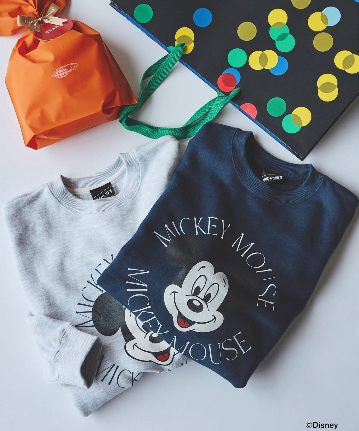 BEAMS T（ビームスT）【SPECIAL PRICE】MICKEY MOUSE / CREWNECK SWEAT