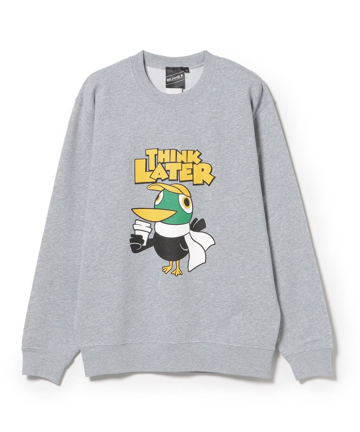 【SPECIAL PRICE】THINK LATER クルーネック スウェット トップス MEN MIX GREY S 【SPECIAL PRICE】THINK LATER クルーネック スウェット トップス MEN MIX GREY S