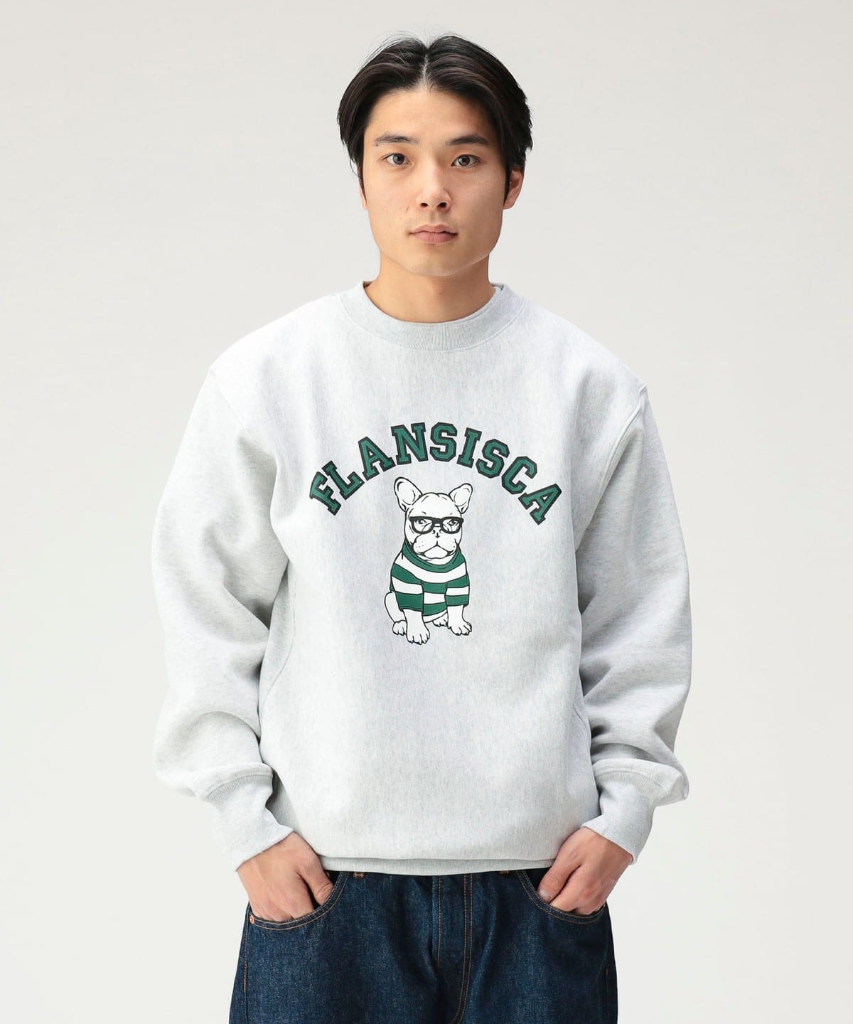 BEAMS（ビームス）fLAnsisCA / Print Crewneck Sweat 25AW（トップス