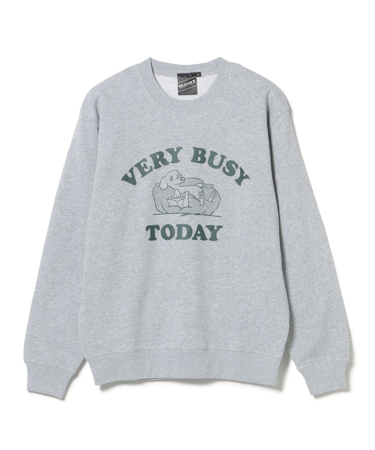【SPECIAL PRICE】VERY BUSY TODAY クルーネック スウェット トップス MEN MIX GREY S 【SPECIAL PRICE】VERY BUSY TODAY クルーネック スウェット トップス MEN MIX GREY S