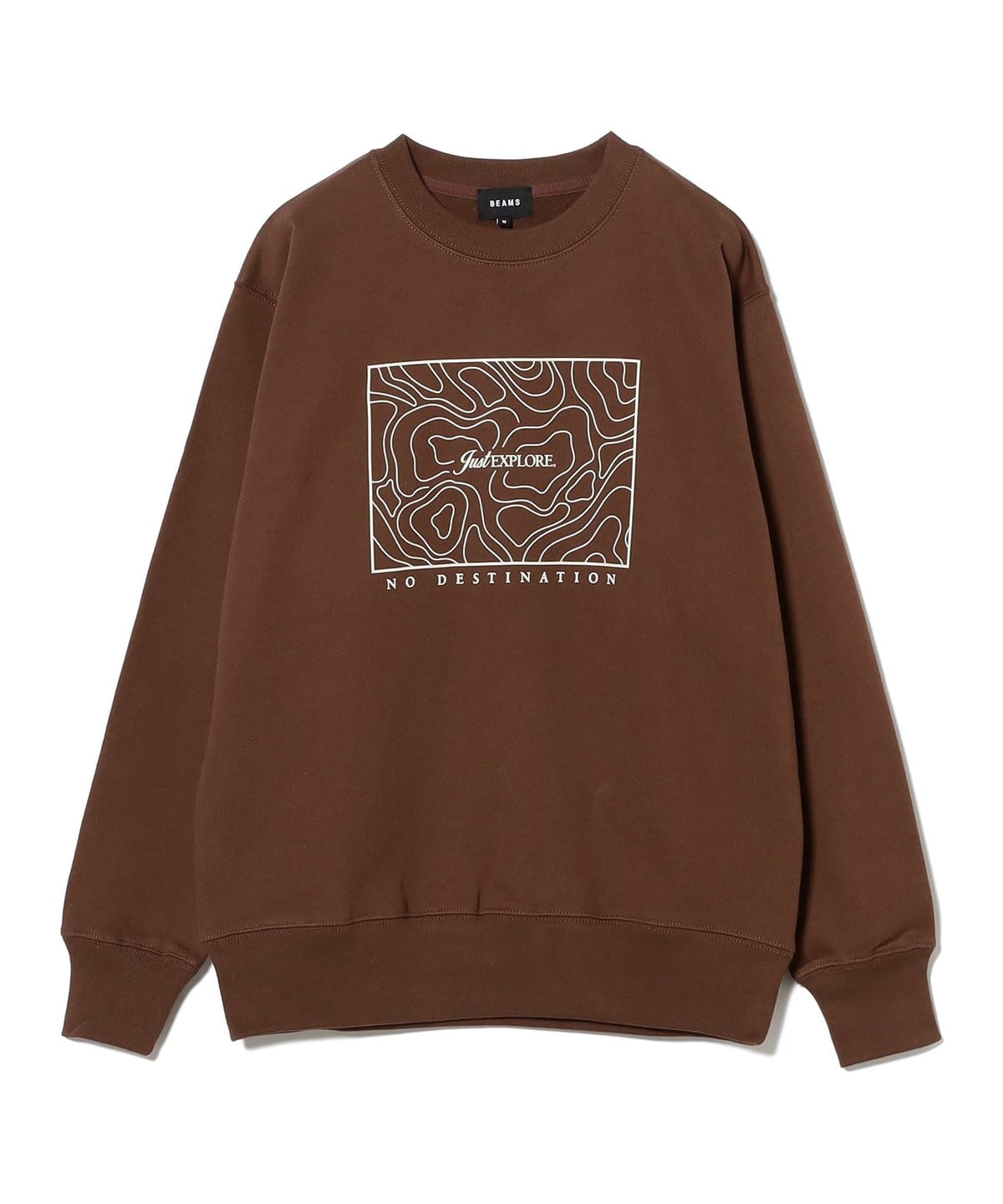 ""NO DESTINATION" Crewneck Sweat トップス MEN CINNAMON BROWN XL" ""NO DESTINATION" Crewneck Sweat トップス MEN CINNAMON BROWN XL"