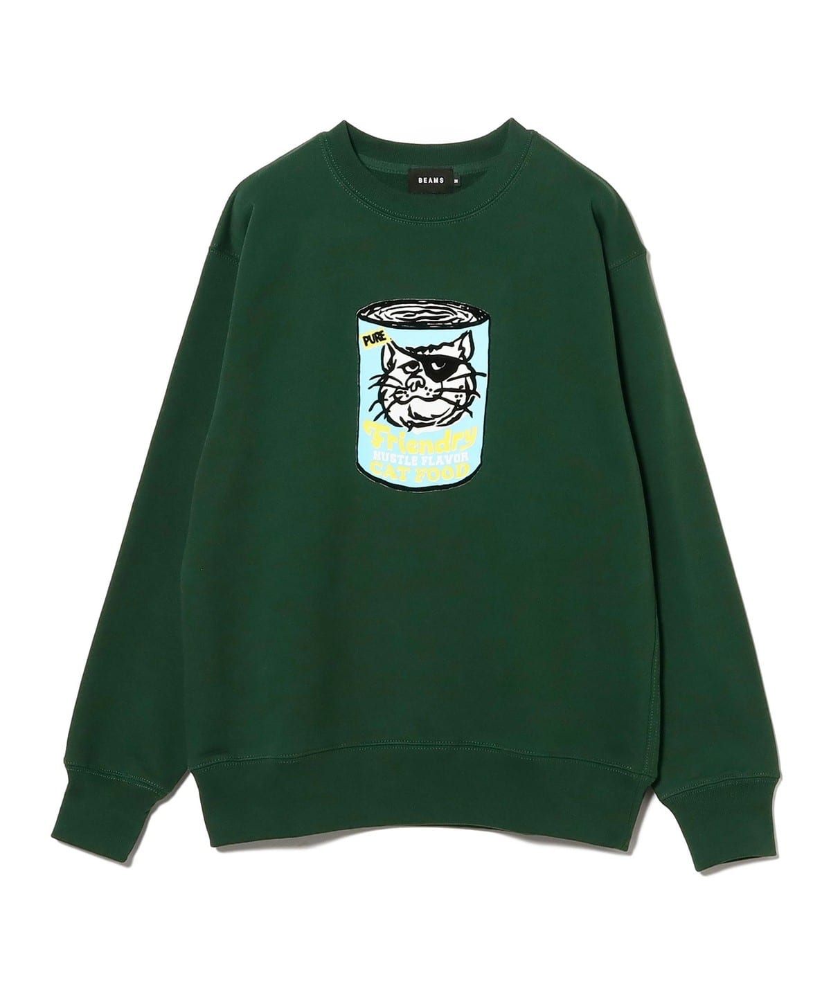 Cat Food Crewneck Sweat トップス MEN FOREST GREEN S