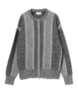 DeMarcoLab / MIX CABLE KNIT ZIP SWEAT