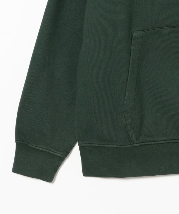 C.P. Company / Brushed and Emerized Diagonal Fleece Lens Hooded Sweatshirt