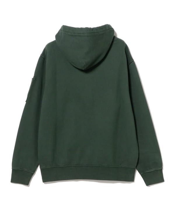 C.P. Company / Brushed and Emerized Diagonal Fleece Lens Hooded Sweatshirt