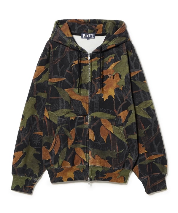 BoTT / Washed Tree Camo Zip Hoodie