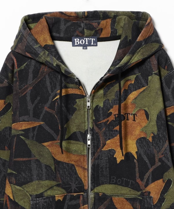 BoTT / Washed Tree Camo Zip Hoodie
