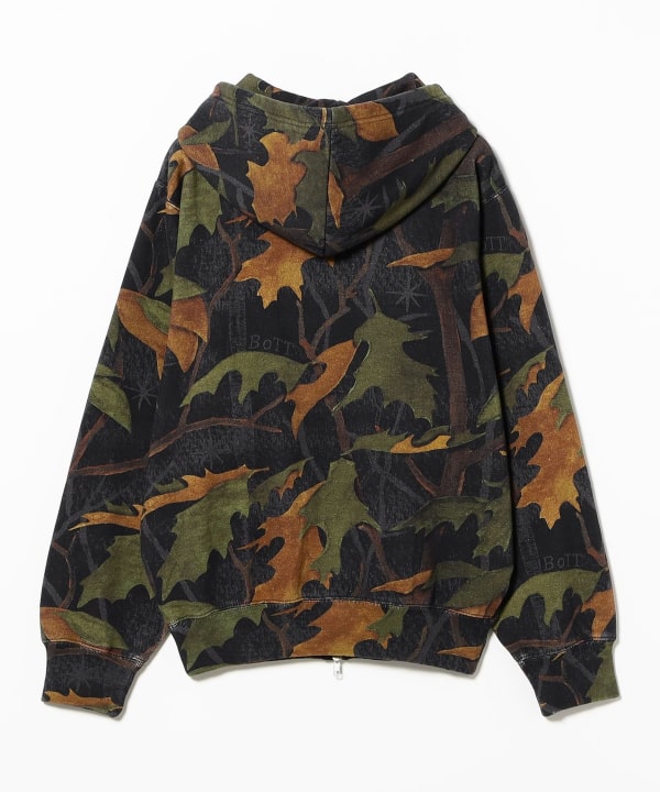 BoTT / Washed Tree Camo Zip Hoodie