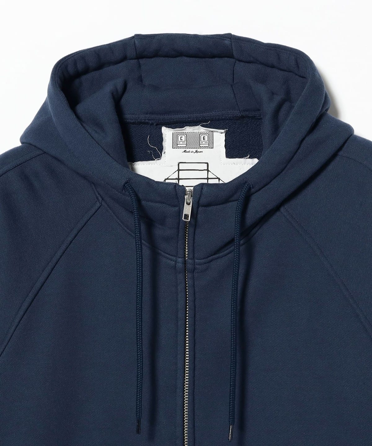 BEAMS T（ビームスT）C.E / SOLID BIG HEAVY ZIP HOODY NAVY（トップス