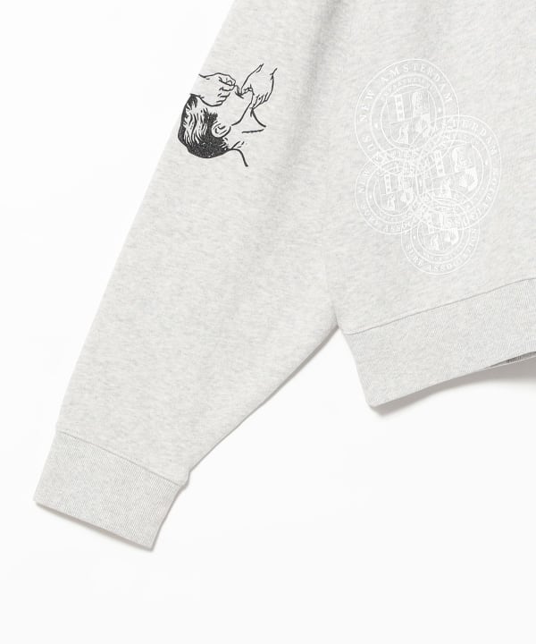 New Amsterdam Surf Association / KNOCKED CREWNECK GREY MELANGE