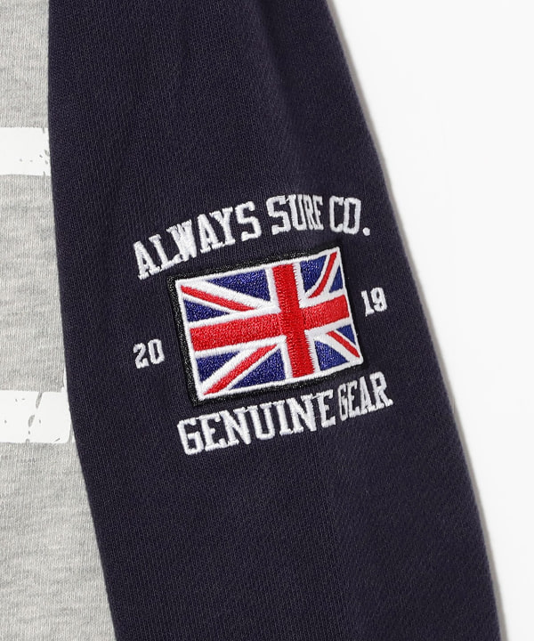 Always / jersey raglan zip up hoodie heather grey