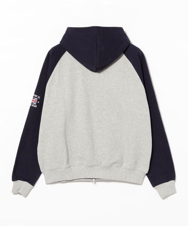 Always / jersey raglan zip up hoodie heather grey