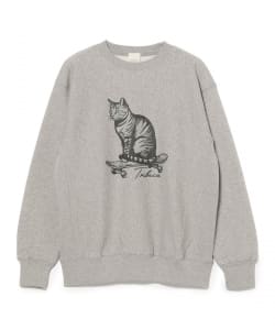 fLAnsisCA / Print Crewneck Sweat