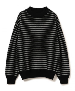 Crepuscule / Moss Stitch Moc Neck Long Sleeve