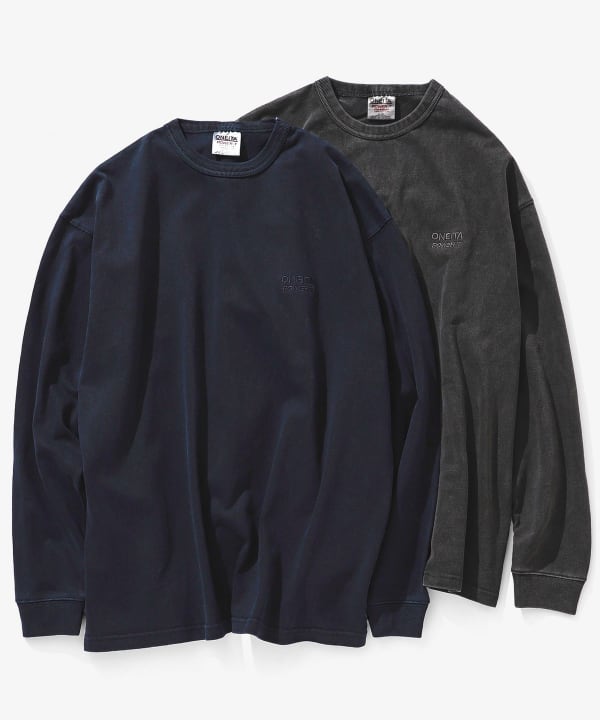 BEAMS（ビームス）ONEITA / Pigment Dye Long Sleeve T-shirt（Tシャツ