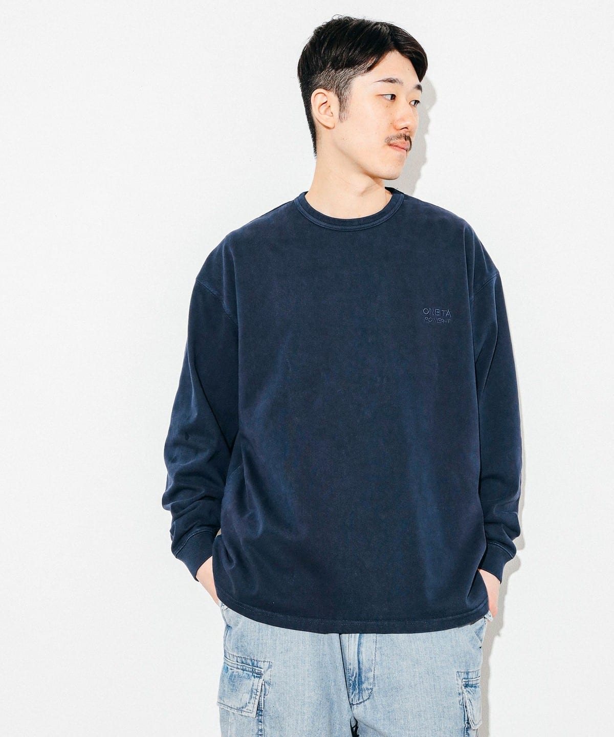 BEAMS（ビームス）ONEITA / Pigment Dye Long Sleeve T-shirt（Tシャツ