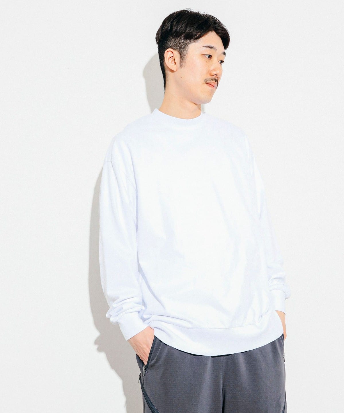 HEAVYWEIGHT COLLECTIONS ヘビーウェイトコレクションズ / Rib Long Sleeve T-shirt Tシャツ・カットソー MEN WHITE XL HEAVYWEIGHT COLLECTIONS ヘビーウェイトコレクションズ / Rib Long Sleeve T-shirt Tシャツ・カットソー MEN WHITE XL