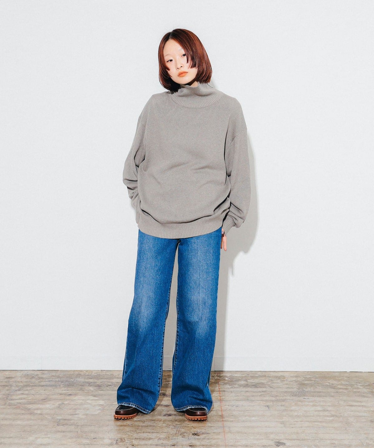 ニット/セーター crepuscule Turtle Neck PINKBEIGE BEAMS T（ビームスT）crepuscule / Turtle Neck Pullover（トップス
