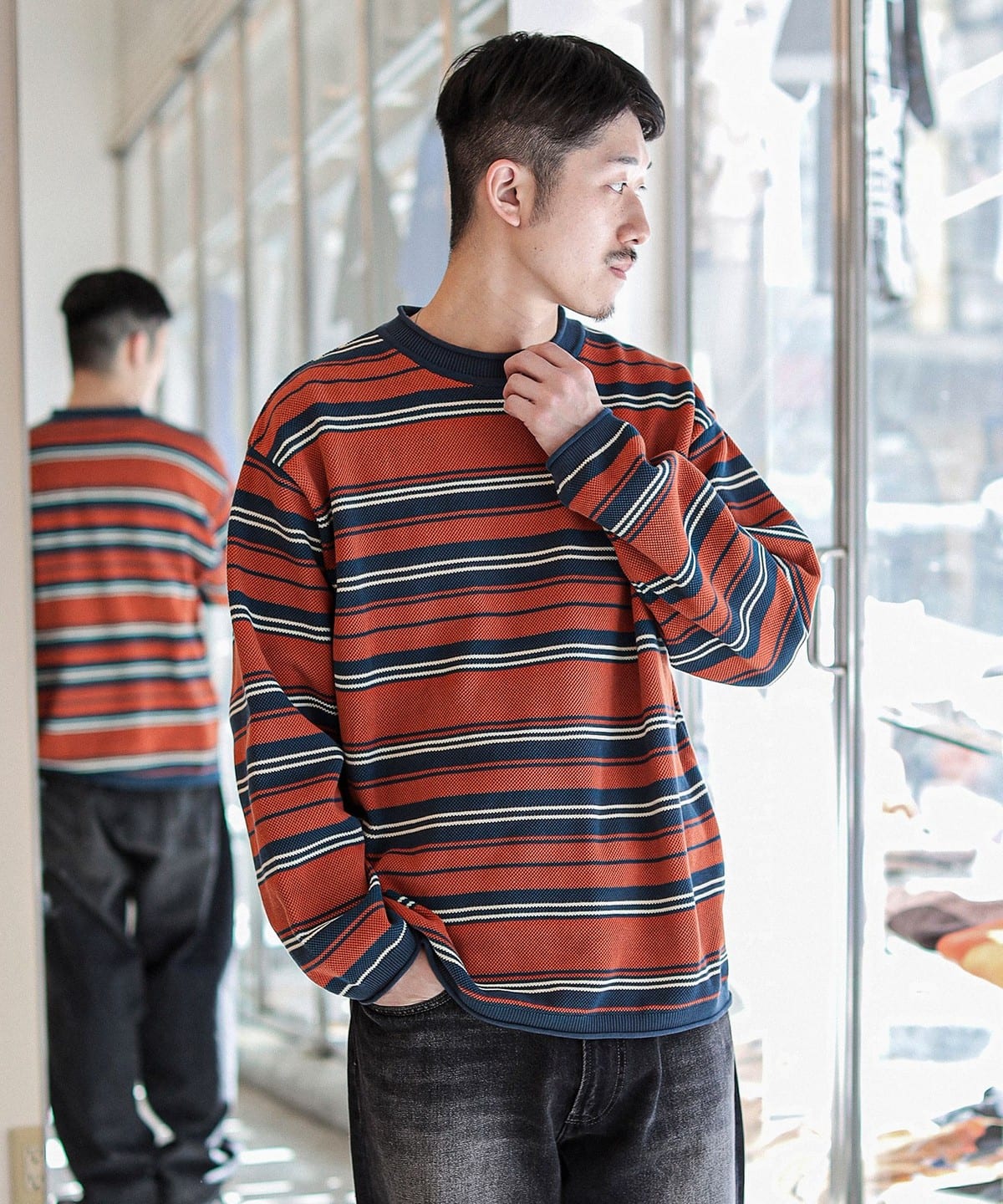 crepuscule / Light Moss Stitch P/O Tシャツ・カットソー MEN BRICK XL crepuscule / Light Moss Stitch P/O Tシャツ・カットソー MEN BRICK XL
