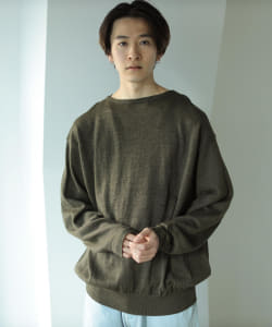 ▲Crepuscule / Ramie Basque Knit