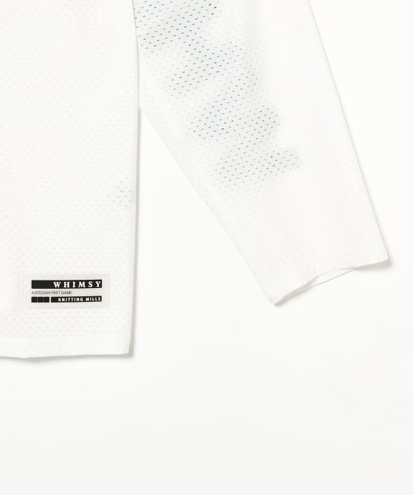 シャツ WHIMSY Mesh Hockey Shirt White シャツ WHIMSY Mesh