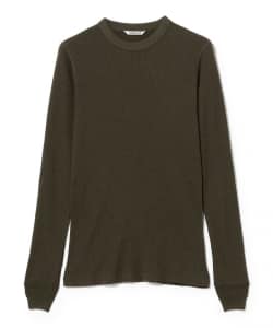 AURALEE / WOOL SILK SOFT RIB Long Sleeve TEE
