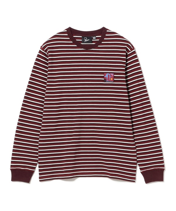 by parra / Tripped stripes pique long sleeve t-shirt