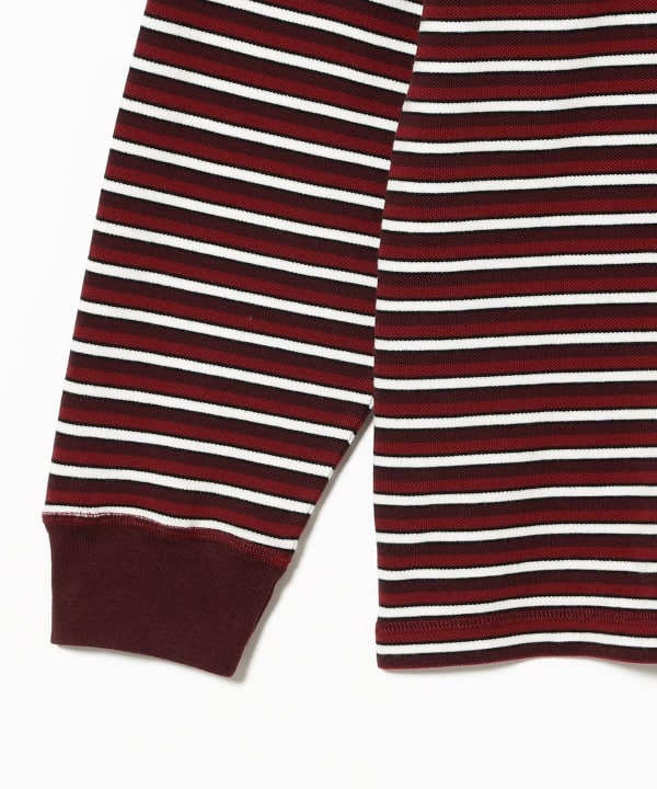 by parra / Tripped stripes pique long sleeve t-shirt