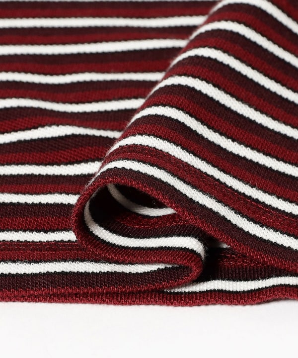 by parra / Tripped stripes pique long sleeve t-shirt