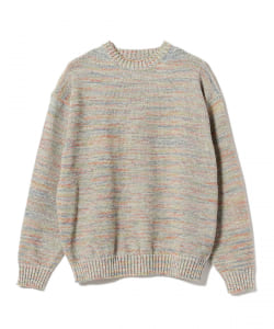 ▲scair / SPACE DYED CREW NECK SWEATER