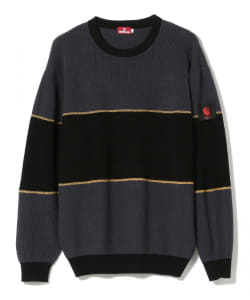 HELLRAZOR / BIG STRIPE CREW KNIT