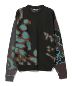 ▲BAL / JACQUARD COTTON CREWNECK SWEATER