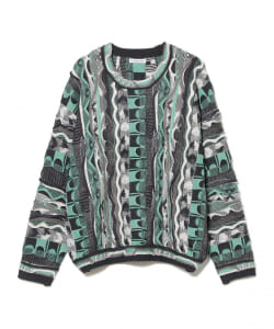 ▲F-LAGSTUF-F / 3D CREW NECK KNIT