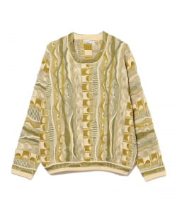 ▲F-LAGSTUF-F / 3D CREW NECK KNIT