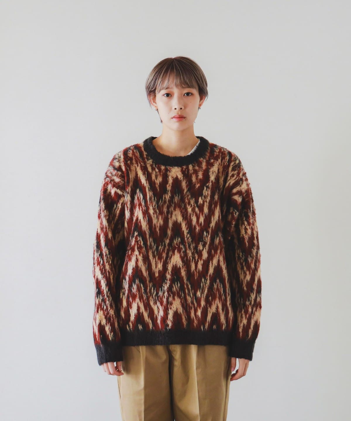 BEAMS T（ビームスT）FACCIES / Used Cotton Shaggy PO（トップス 