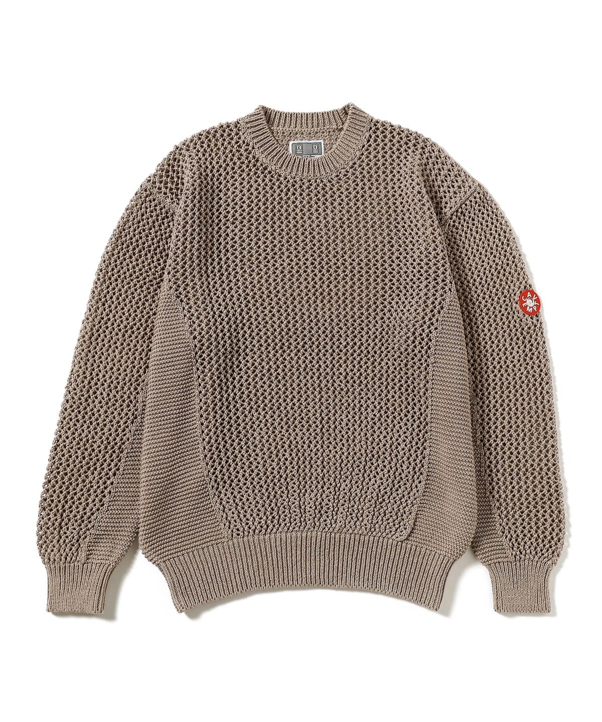 C.E / SIDE RIB LOOSE NET KNIT-