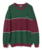 GREEN/BURGUNDY