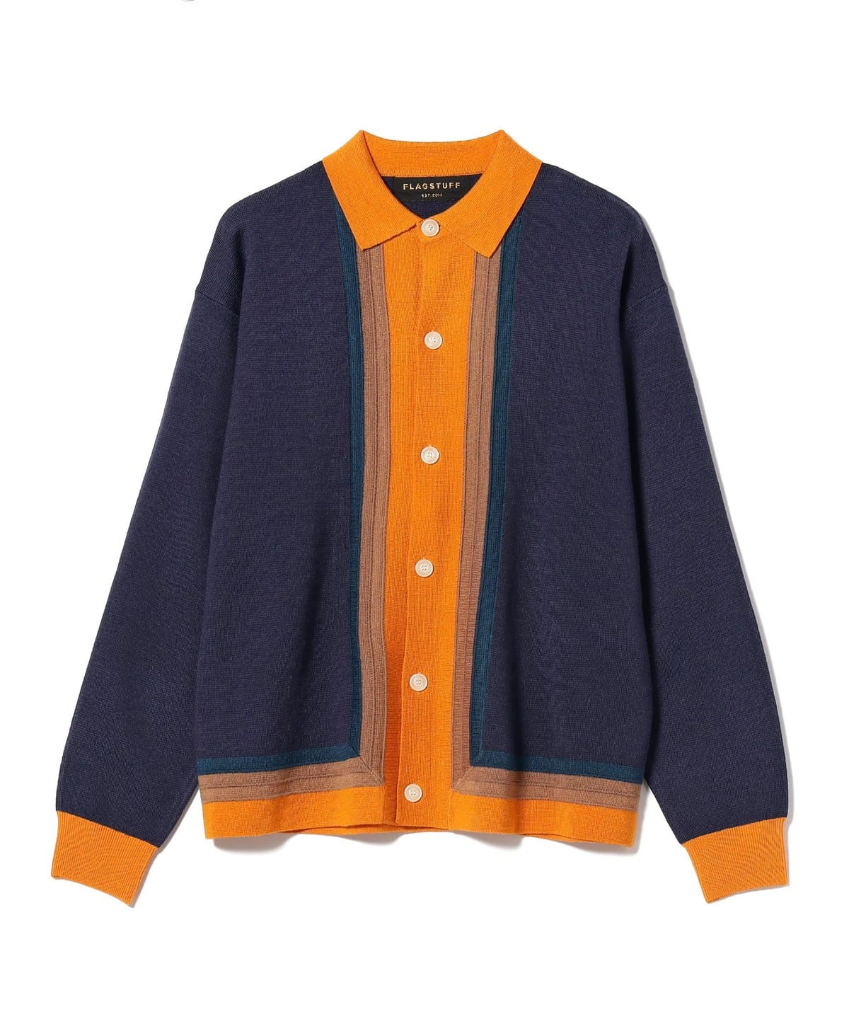 BEAMS T（ビームスT）F-LAGSTUF-F / STRIPE KNIT CARDIGAN（トップス