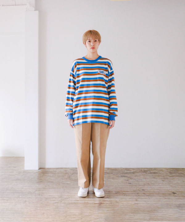 BEAMS T（ビームスT）F-LAGSTUF-F / STRIPE LS COTTON SWEATER