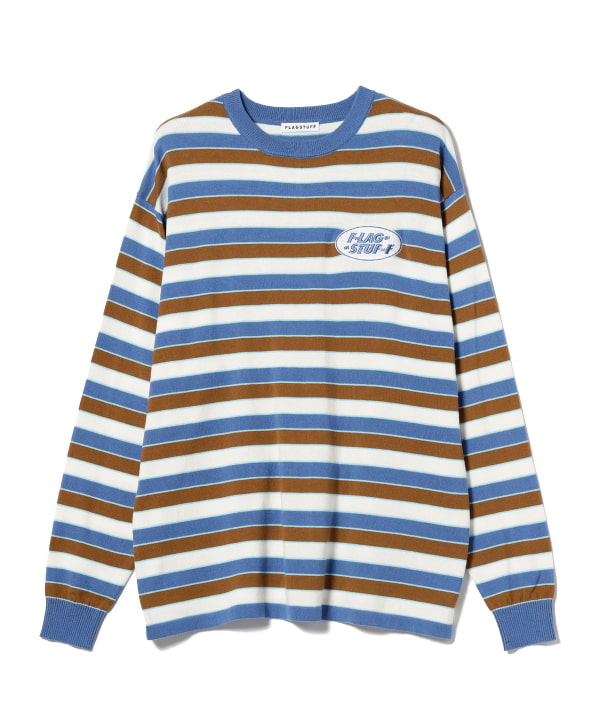 BEAMS T（ビームスT）F-LAGSTUF-F / STRIPE LS COTTON SWEATER