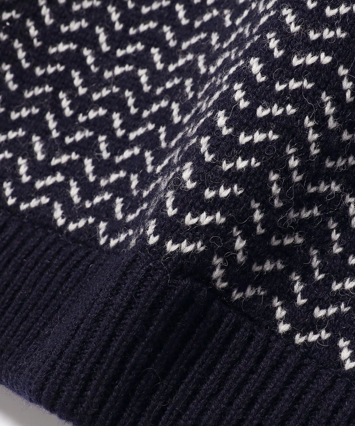 BEAMS T（ビームスT）Chaos Fishing Club / FISHEYES KNIT NAVY