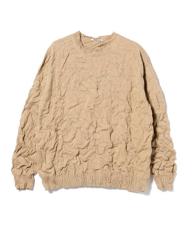 BEAMS T（ビームスT）AURALEE / WRINKLED DRY COTTON KNIT P/O