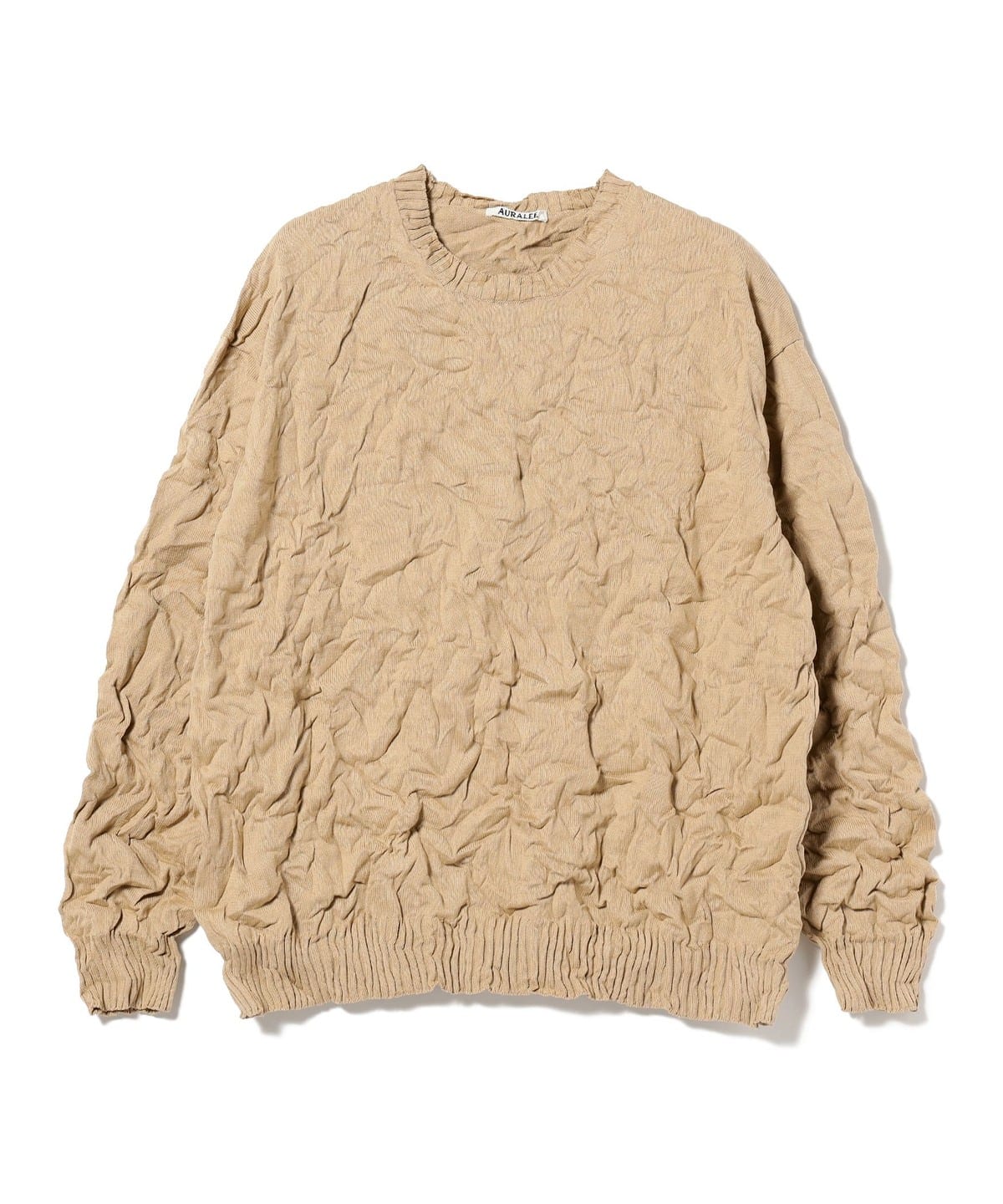 BEAMS T（ビームスT）AURALEE / WRINKLED DRY COTTON KNIT P/O 