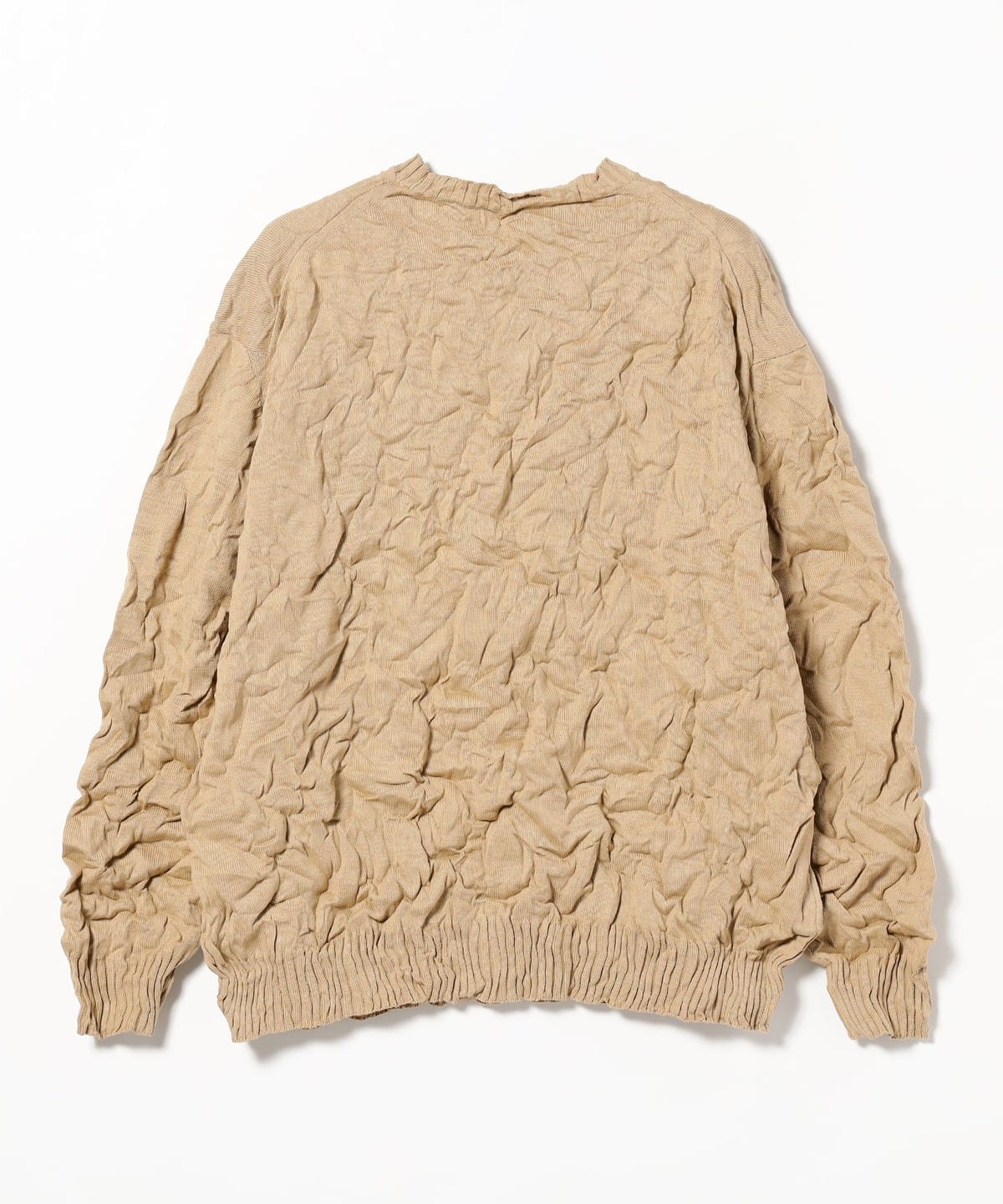 BEAMS T（ビームスT）AURALEE / WRINKLED DRY COTTON KNIT P/O 