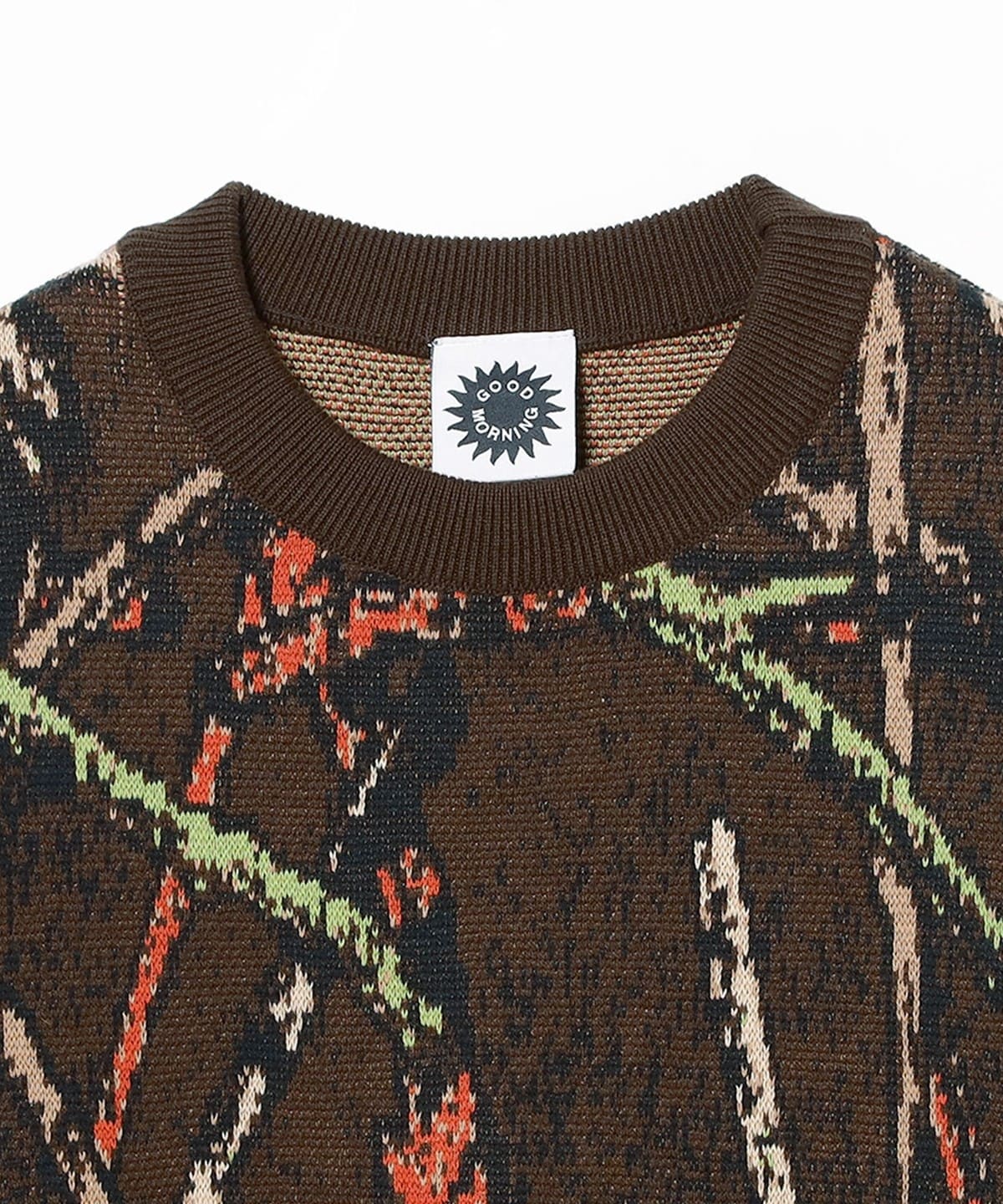 BEAMS T（ビームスT）Good Morning Tapes / Crewneck Knit Sweater