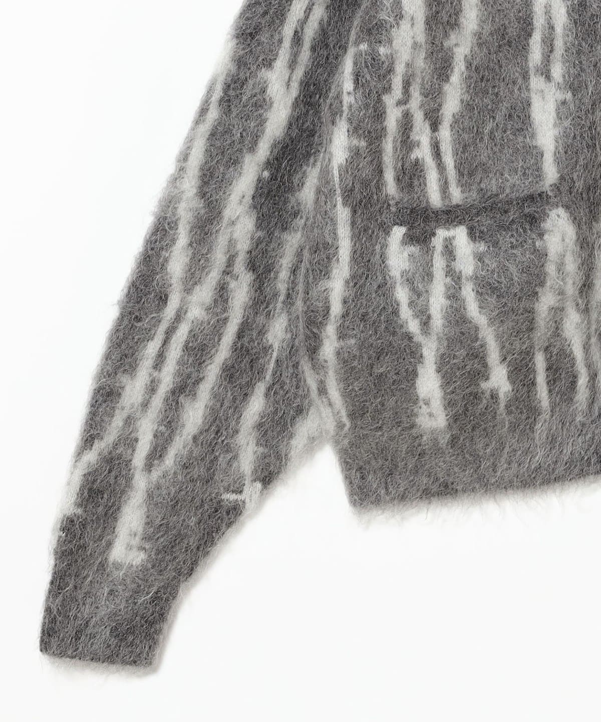 F-LAGSTUF-F / WIRE STRIPE KNIT CARDIGAN